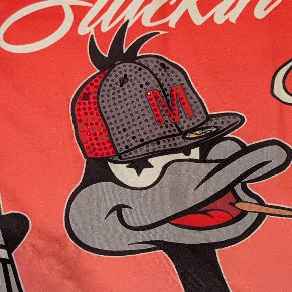Daffy Duck Makobi Rich & Famous Jersey Always Stackin Stacks #36 Duck 2X - Picture 7 of 9